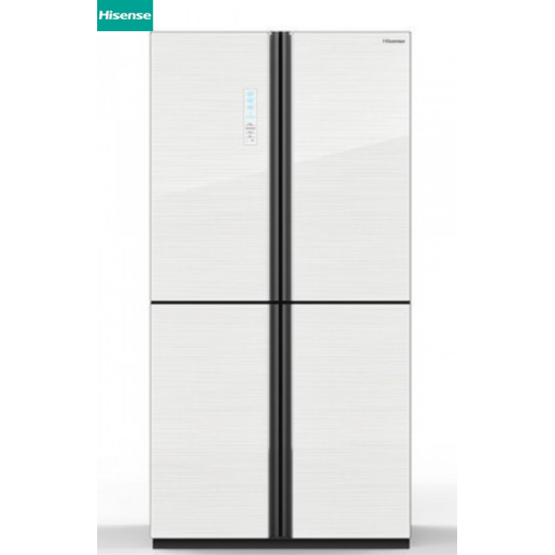 HISENSE 760 L 4 DOOR FRIDGE RQ806N4AWU WHITE GLASS DOOR FINISH Ngie Ann Trading Sdn Bhd 199701014807 430304 P